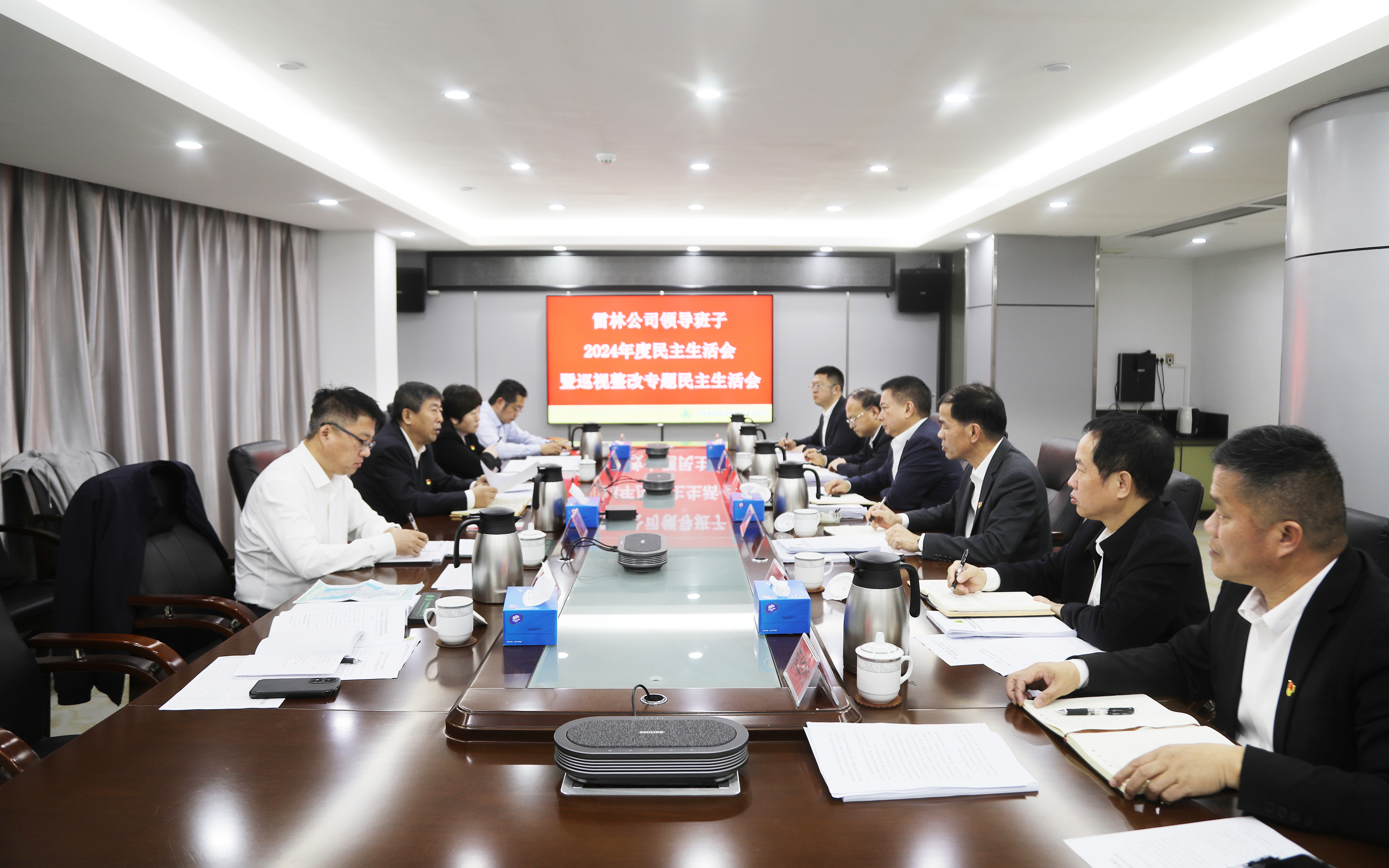 雷林公司党委召开2024 年度民主生活会暨巡视整改专题民主生活会